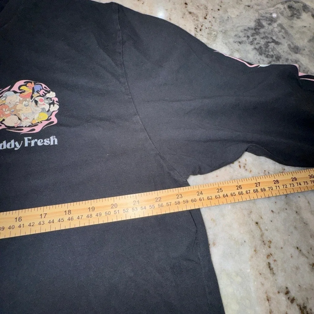 Teddy Fresh x‎ Looney Tunes 2XL Black Long Sleeve Graphic Shirt Crewneck